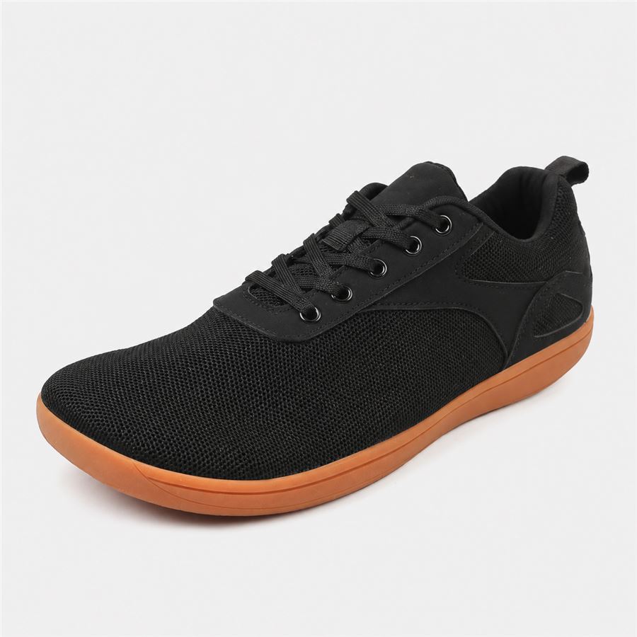 Aconcagua NOCHE, zapatilla tejida negra con suela gum