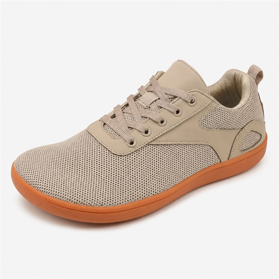 Aconcagua PAMPA, zapatilla tejida color piedra con suela gum